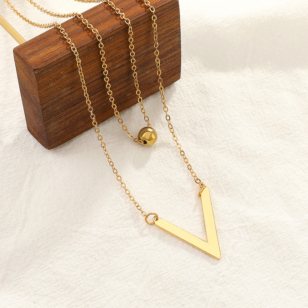 Simple Style Geometric Alloy Plating Necklace