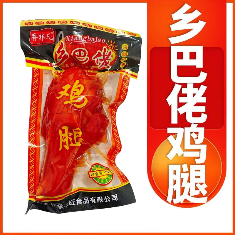 乡巴佬鸡腿温州100g卤味琵琶腿肉类零食代餐小吃批发爆款卤味小吃