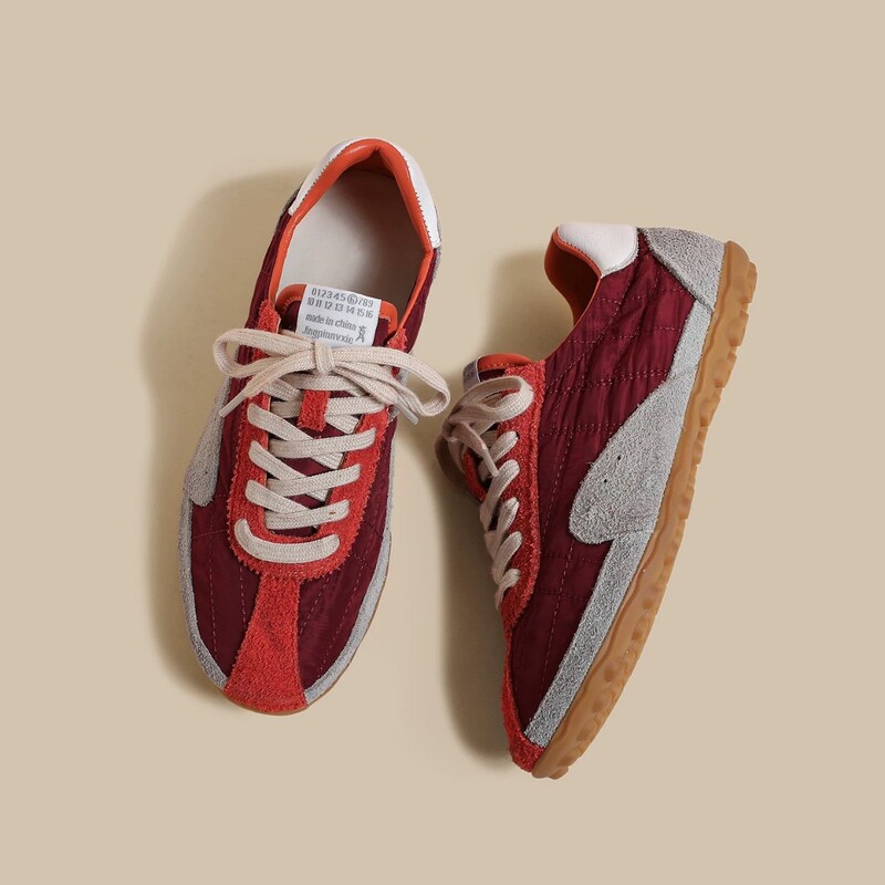 Genuine Leather Retro American-Style German Training Shoes for Women, Racing Shoes, 2026 Spring New Model, Forrest Gump Shoes, Color-Blocking Casual Sports Sneakers Genuine Leather Retro American-Style German Training Shoes for Women, Racing Shoes, 2026 Spring New Model, Forrest Gump Shoes, Color-Blocking Casual Sports Sneakers