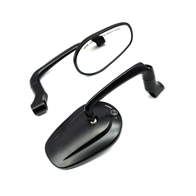 Moxin modified motorcycle rearview mirror universal hand mirror dual-purpose retro oval scooter large field of view mirror