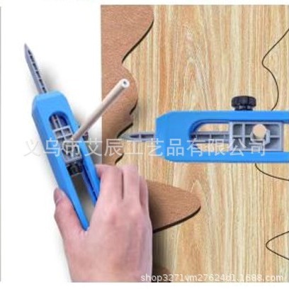 椭圆取型器轮廓规Contour木工测量取形量规取型器 不规则量弧度尺