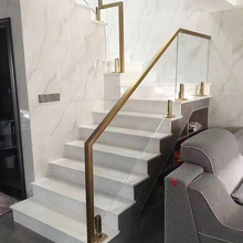 佛山不锈钢护栏别墅楼梯扶手玻璃栏杆厂家安装现代简约钢化玻璃