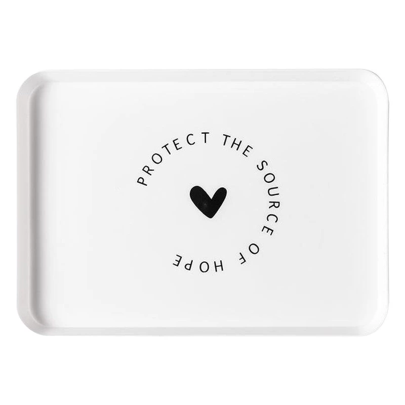 Нордический Простой прямоугольный поднос пластмассы плиты завтрака хлеба дома плиты обедающего пластиковый