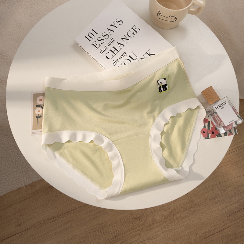 10A entrepierna antibacteriana entrepierna de algodón entrepierna larga entrepierna modal sin costuras calzoncillos de cintura media cabeza calzoncillos de primavera y verano para mujer
