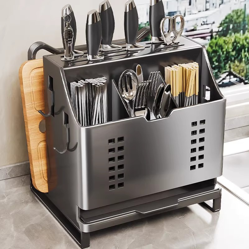 2025 New Kitchen Knife Rack Storage Rack Multifunctional Vegetable…