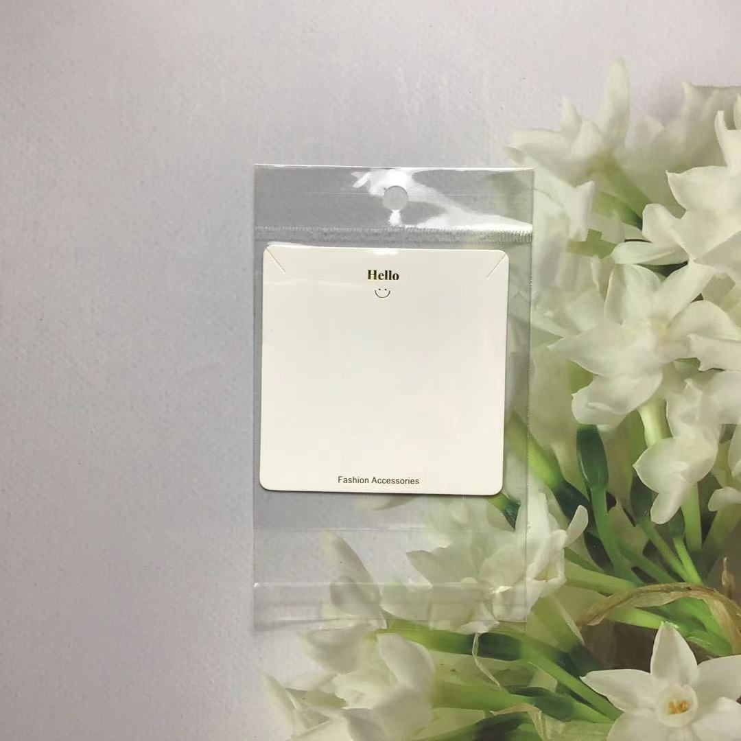 1 Pieza Estilo Simple Fiesta Banquete Autofoto Color Sólido Tarjetas De Embalaje De Joyería display picture 6