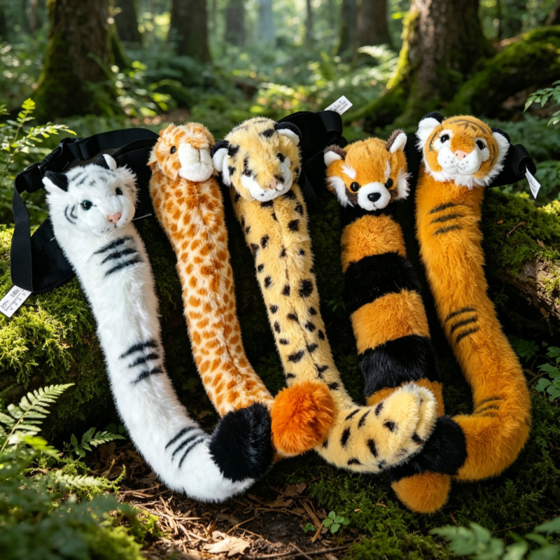 Cross-Border Realistic Tiger Paw Giraffe Costume Toy Children's Gift Snow Leopard Headband Dinosaur Tail Red Panda