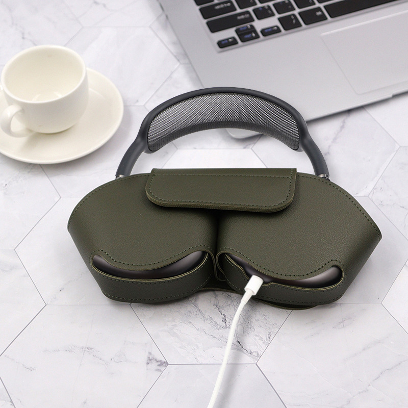 in stock airpods Max Protective Case Drop-resistant Leather Headphone Bag Headset Bluetooth Headset Storage Bag