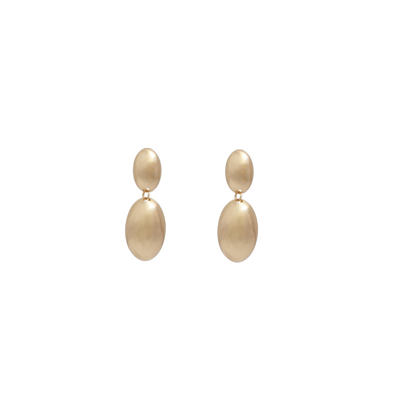 1 Paire Style Simple Géométrique Placage Le Fer Boucles D'oreilles display picture 12