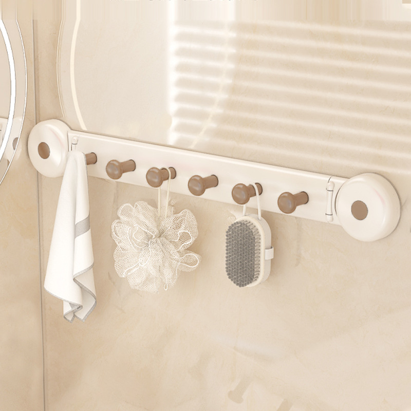 Hook for Hanging Clothes Behind the Corner Door in the Bathroom, Adhesive Hooks in a Row, Kitchen Rack, Wall-Mounted Storage, No Drilling Required