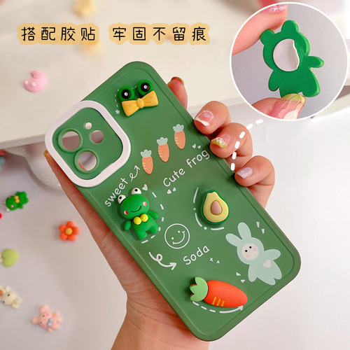 Cute cartoon thermos cup patch diy3D water cup patch three-dimensional resin accessories mobile phone case refrigerator magnet