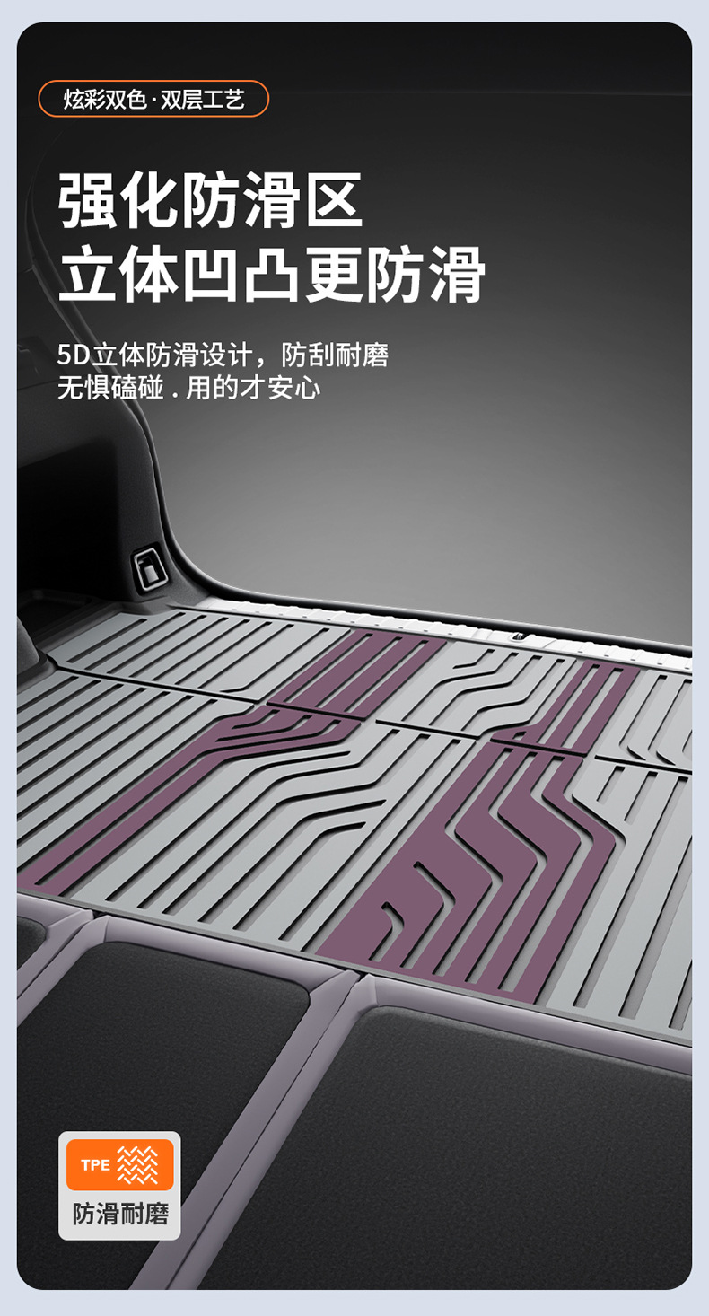 Suitable for Nio Es8 Es6 Ec6 Et5 Et9 Es9 Special Vehicles, Colorful Tpe Car Trunk Mat