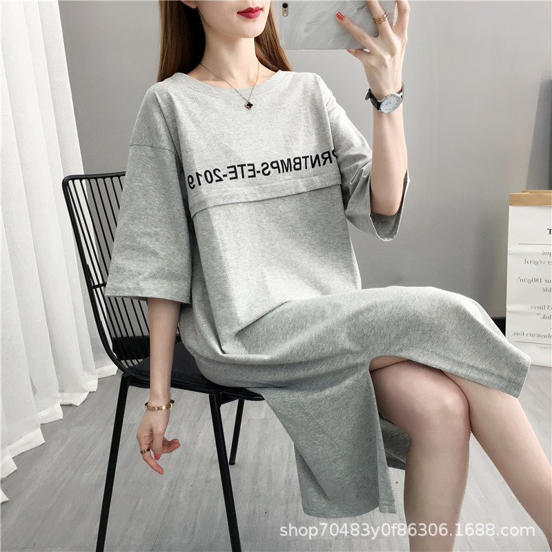 New casual dress for breastfeeding dress 19062