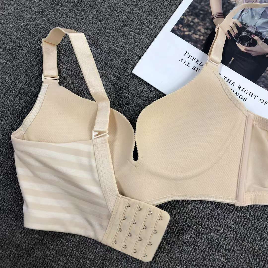 Nuevo sujetador sin costuras brillante colección de ropa interior pecho pequeño push up ropa interior cómoda push up sujetador sin costuras