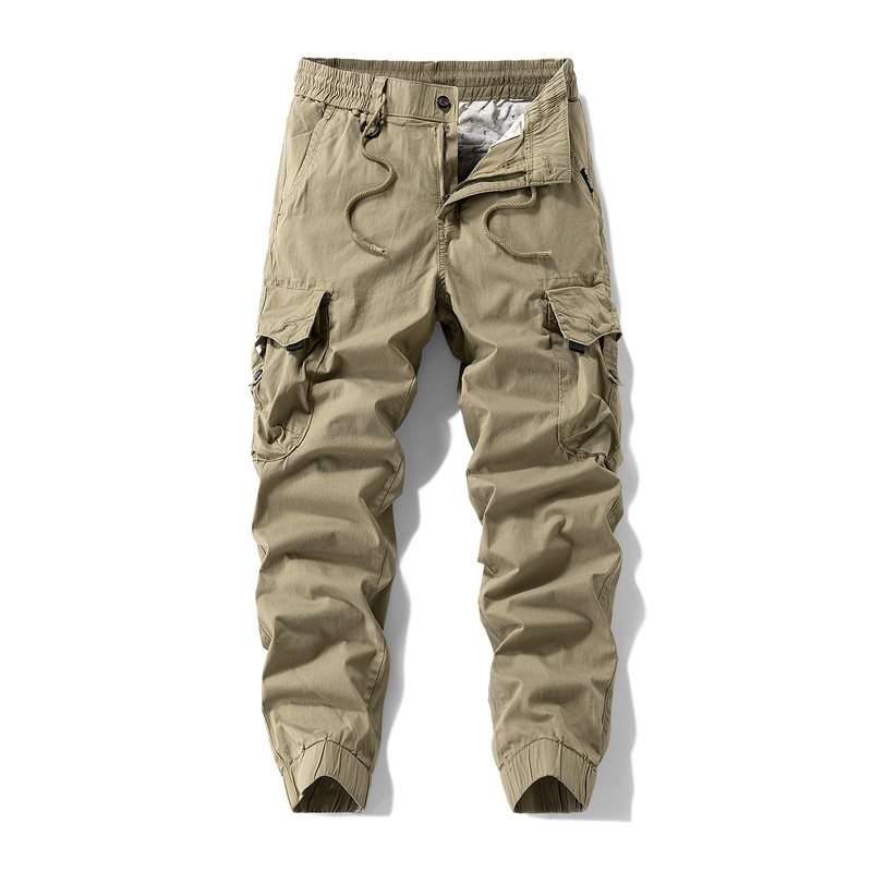 New Trendy Men's Cargo Pants Japanese Style Loose Student Retro Casual Versatile Jogger Pants Outdoor 553