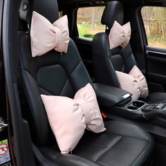 Comfortable Car Headrest Neck Pillow Leather Car Neck Pillow Cushion Summer Car Home General Decorative Car Supplies