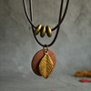 Retro ethnic accessories, short double-layer necklace, chain for key bag , ethnic style, new collection, cotton and linen