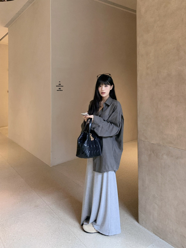 韓国風カジュアルレイジースーツ女性のための夏の2025新しい白トップストライプショールワイドレッグパンツ2点セット|undefined