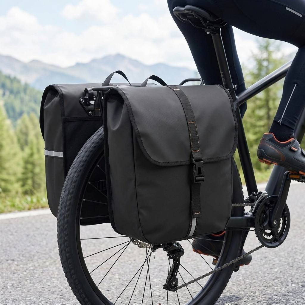 Wanna Cross-Border Large-Capacity Bicycle Pannier Bag Waterproof Rear Seat Bag Mountain Bike Riding Equipment Rear Rack Tail Bag