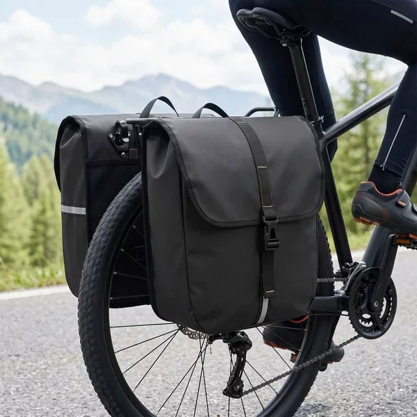 Wanna Cross-Border Large-Capacity Bicycle Pannier Bag Waterproof Rear Seat Bag Mountain Bike Riding Equipment Rear Rack Tail Bag
