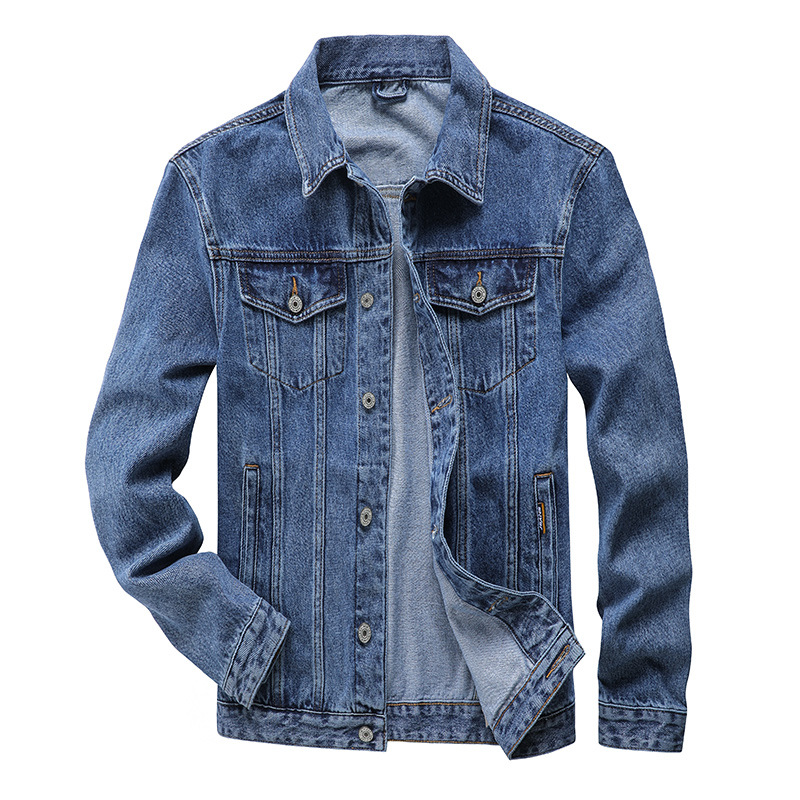 Designsinn: leichtes Luxusrevers, High-End-Mode-Jeansjacke, Herrenbekleidung im neuen Stil für Frühling und Herbst_voghion.com