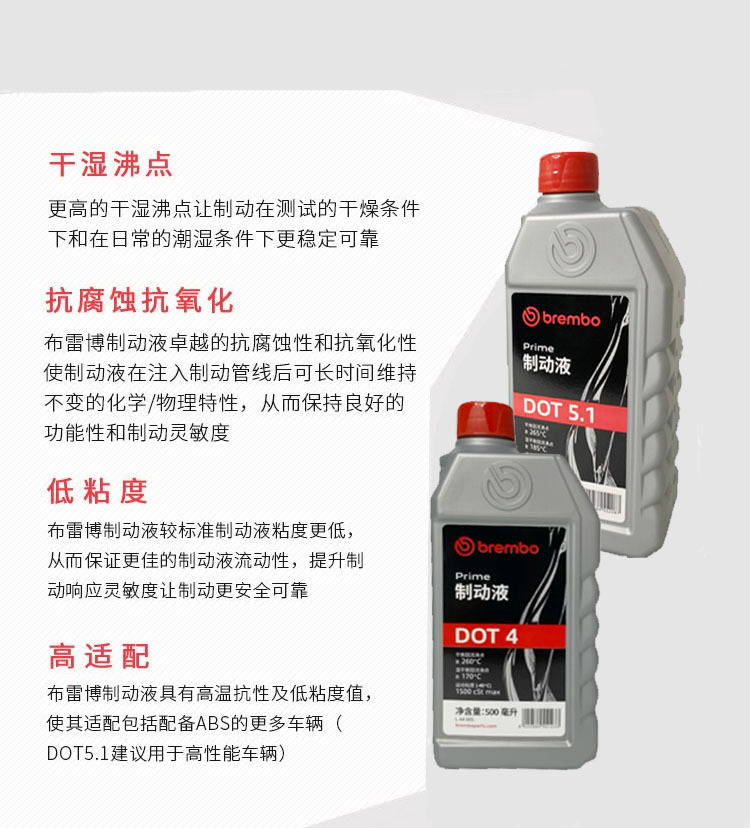 Suitable for Brembo Brake Fluid Dot4/5. Other Cars, Electric Vehicles and Motorcycles Universal Brake Fluid Italy