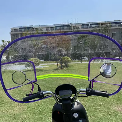 High-Definition Transparent Rainproof Film — Motorcycle front windshield