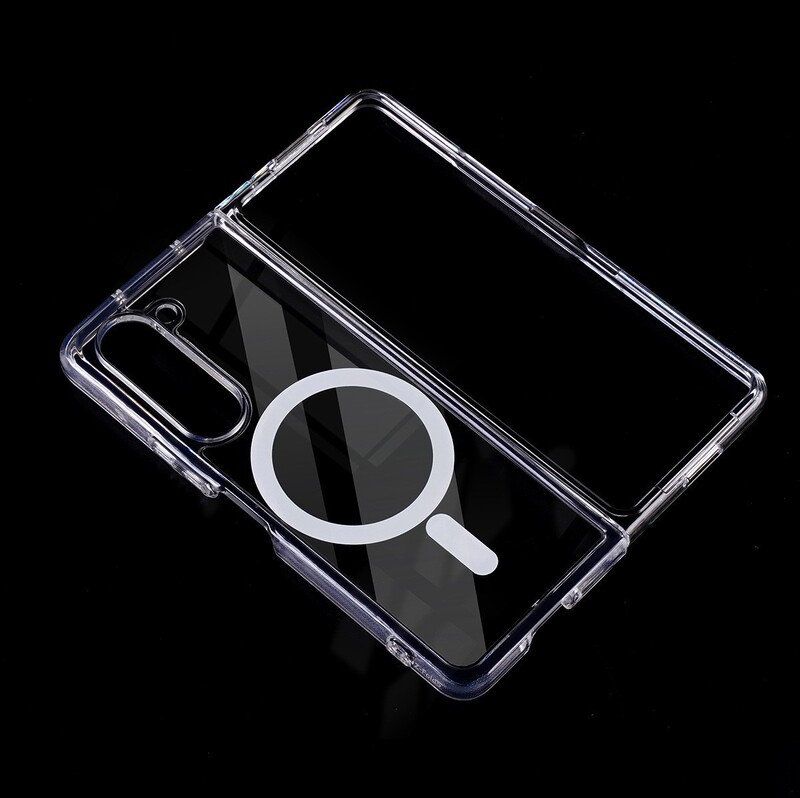 Suitable for Samsung Zflip8 Mobile Phone Case, Transparent Magnetic Two-In-One Zfold7 All-Inclusive Anti-Fall Foldableing Screen Protective Case