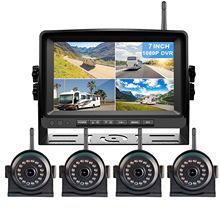 7寸车载倒车影像显示屏适用于巴士卡车行车记录仪监视 高清摄像头