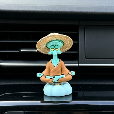Car ornaments Squidward Car Ornaments, Electric Vehicle - rotate-1-squidward-with-glue