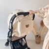 Brand children's walk stroller with zipper for mother and baby for car, diapers, bag, South Korea, 2021 years, new collection, with embroidery