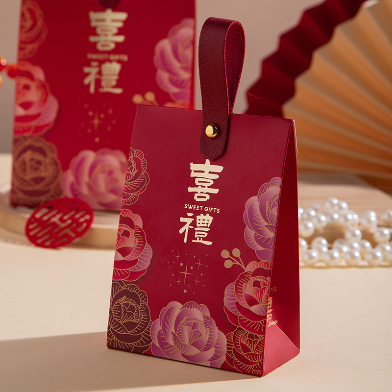 批发中式喜宴回礼喜糖盒新款订婚拜神卡纸乔迁之喜新郎|undefined