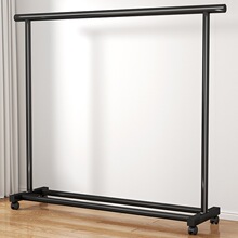 晾衣架落地家用卧室挂衣服折叠单杆简易室内宿舍移动晒凉衣帽架子