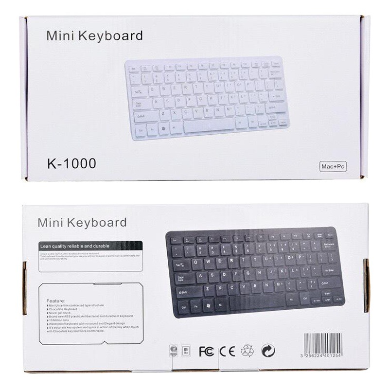 Teclado Mini K1000 – Teclado de 78 Teclas para PC y Laptop