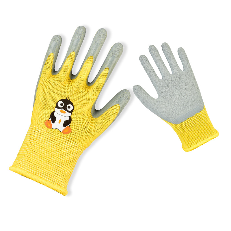 Guantes de protección laboral para niños jardinería de jardín recogiendo anti-desgarro coger el mar niños estudiantes guantes de protección laboral al aire libre