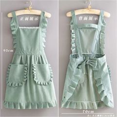 【代理】新型コーデュロイエプロン油汚れ防止清新キッチン料理ウエストレストラン女性作業服