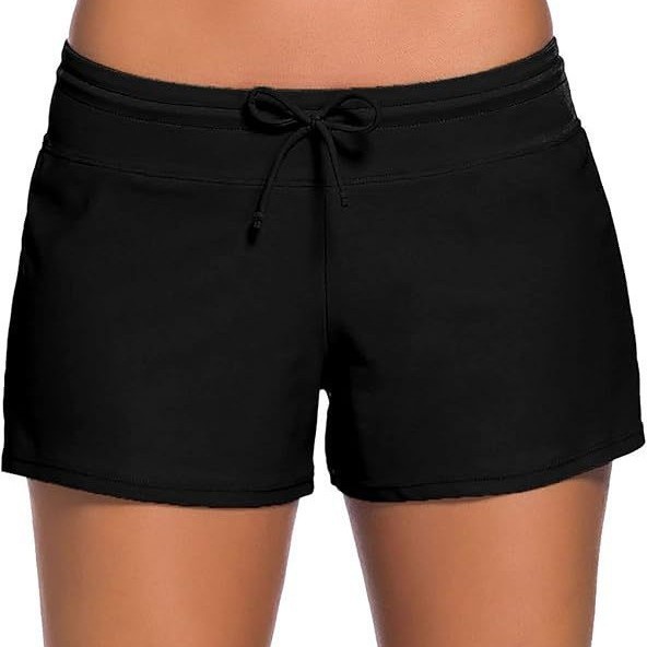 European and American Summer New Style Swim Trunks with Straps for Women, Low-Waist Sexy Boxer Briefs, Casual Style Beach Pants for Women