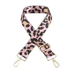 New Thick Canvas Leopard Print Wide Shoulder Strap Cross-Strap 38MM Single Shoulder Crossbody Bag Adjustable Pressure Strap