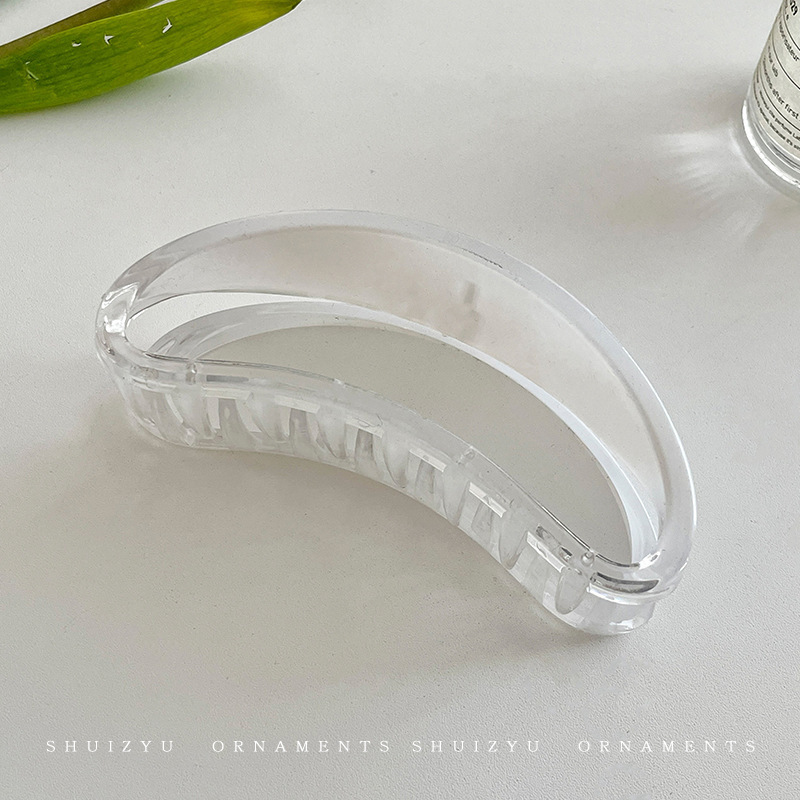 Clip de pelo marrón grande Nueva horquilla cuadrada accesorios para el cabello clip de horquilla simple Cabeza trasera clip de pelo clip de tiburón tocado