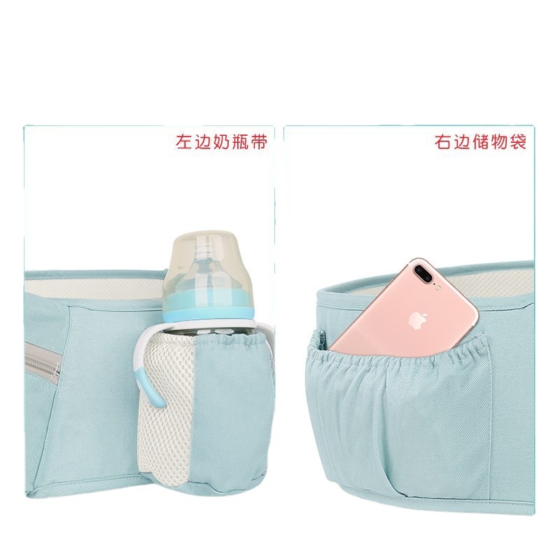 0-3 años de edad taburete de la cintura del bebé que sostiene el almacenamiento de la correa del bebé taburete de la cintura del bebé que sostiene el artefacto delantero y trasero de doble uso de la salida del bebé