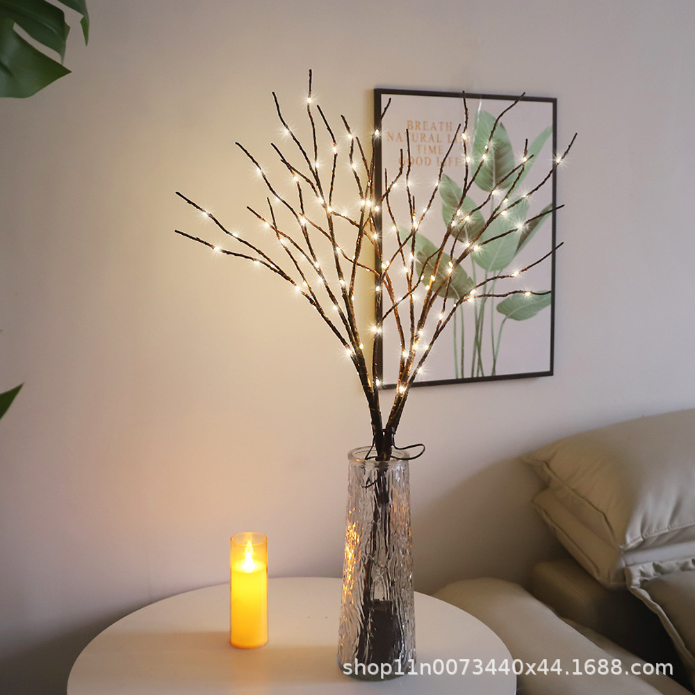 Simulation 50LED birch branch lights Home decoration creative glowing branch lights Christmas Halloween decoration lights 3