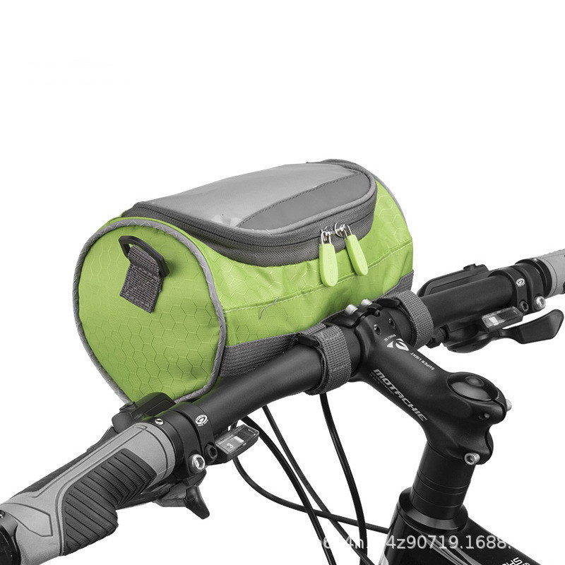 Promend bolsa delantera de bicicleta P51 pantalla táctil de gran capacidad bolsa delantera a prueba de lluvia equipo de equitación
