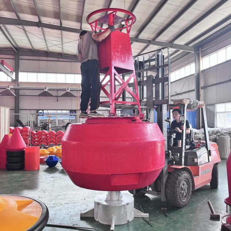 Стальная-пластиковая комбинированная навигационная маркировка для ремонта коралловых рифов, предупреждающий буй для блокировки судов, производство и оптовая продажа.