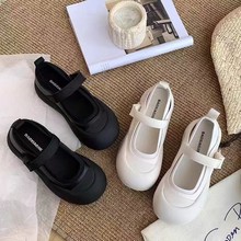 玛丽珍鞋子女鞋配裙子2024年夏季新款爆款厚底小白鞋大头日系板鞋