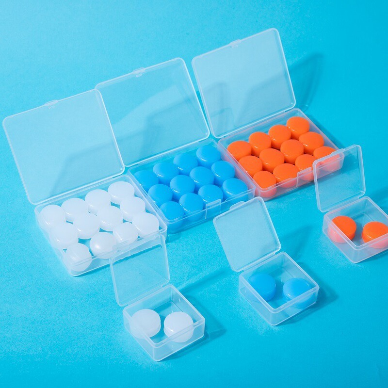 Silicone Mud Earplug Set Waterproof Soundproof Earplug Set (3 Major Three Small, 21 Pairs in Total)