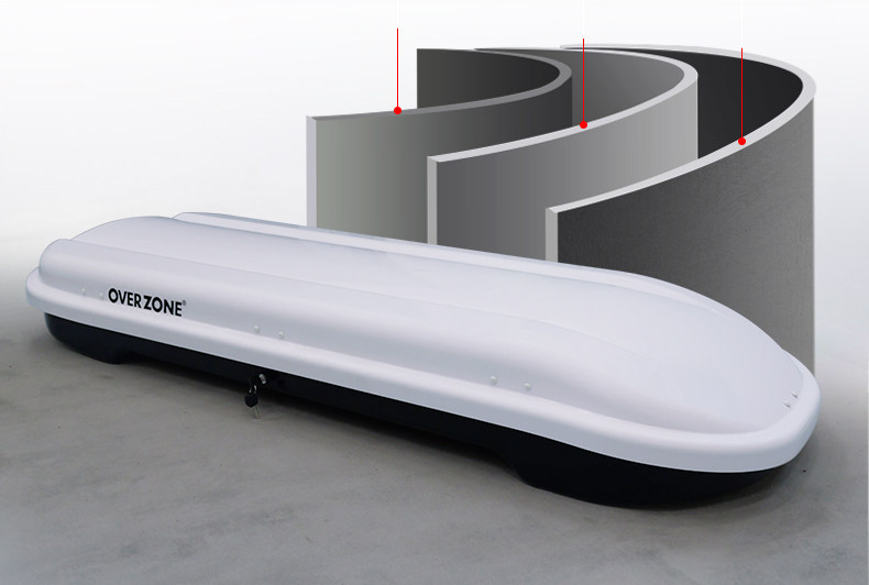 Weipa Overzone Collaboration Car Roof Luggage Box, In-Car Travel Box, Fishing Rod Box, Recessed Ultra-Thin Ultra-Low Design