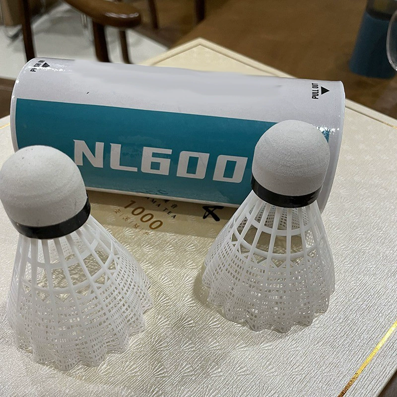 Мячи для бадминтона из нейлона NL600, прочные, упаковка из трех штук, для развлечений и тренировок начинающих, оптом