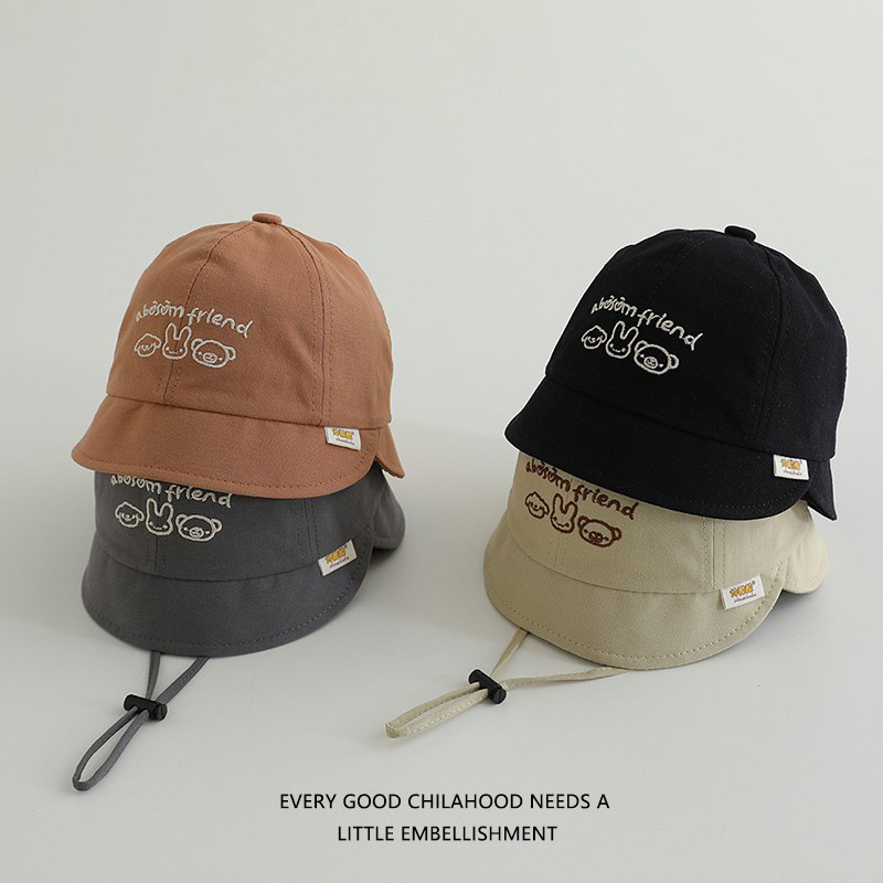 Sombrero de bebé primavera y otoño sombrero pescador sombrero bebé sombrero de sol lindo super lindo sombrero de baño para hombres y mujeres delgado 2025 nuevo