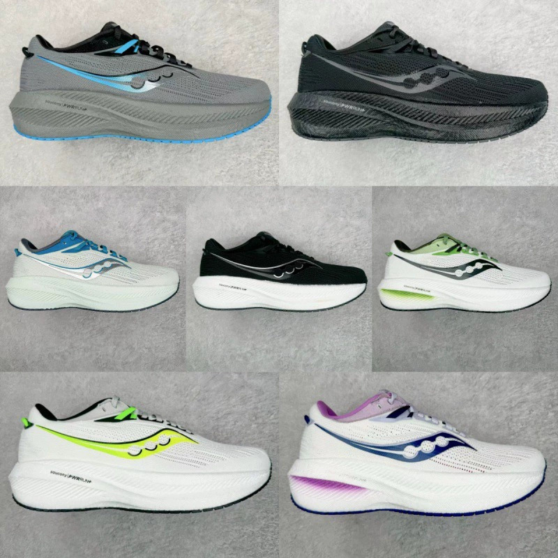 Pure Original High Version Saucony Victory 22 Running Shoes Shock-Absorbing Thick-Soled Sports Shoes Running Shoes Casual Running Shoes Export