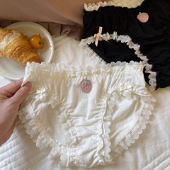 イチゴの先の尖った ^ 日系の甘い下着の女性のかわいい快適なレースの柔らかいモチモチの三角のズボンの夏の薄いタイプ